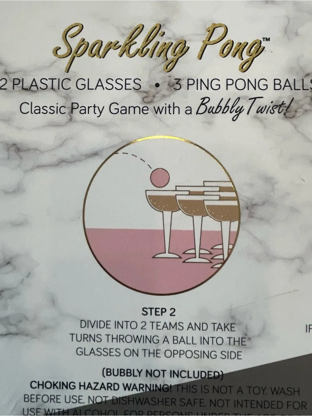 Sparkling Classic Party Game - Gold & Pink Celebration